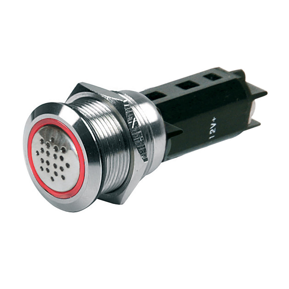 Tri-Water Marine | BEP 12V Buzzer w/Red LED Warning Light - Stainless Steel [80-511-0009-00]