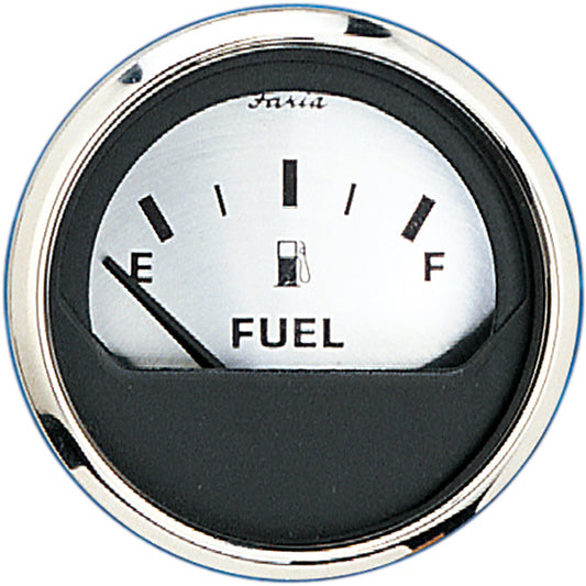 Tri-Water Marine | Faria Spun Silver 2" Fuel Level Gauge (E-1/2-F) [16001]