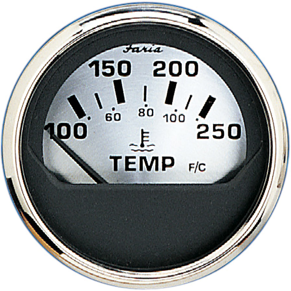 Tri-Water Marine | Faria Spun Silver 2" Water Temp Gauge [16004]