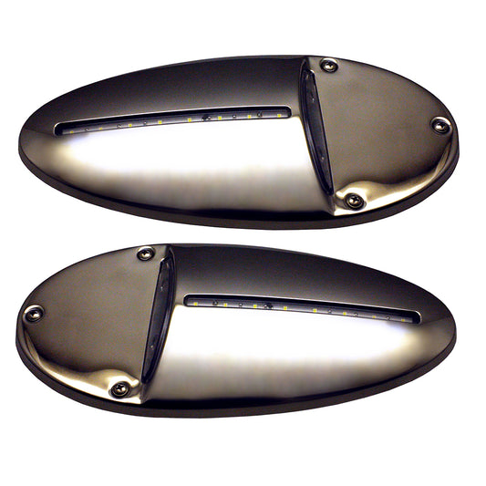 Tri-Water Marine | Innovative Lighting LED Docking Light- Mirrored Stainless Steel - Pair [585-0220-7]