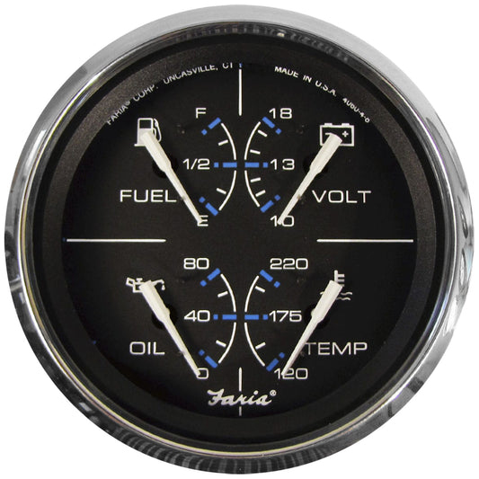 Tri-Water Marine | Faria Chesapeake Black 4" Multifunction Gauge [33751]