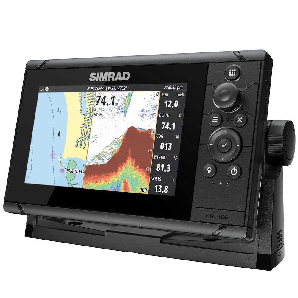 Tri-Water Marine | Simrad Cruise 7 US Coastal w/83/200 Transom Mount Transducer [000-14996-001]