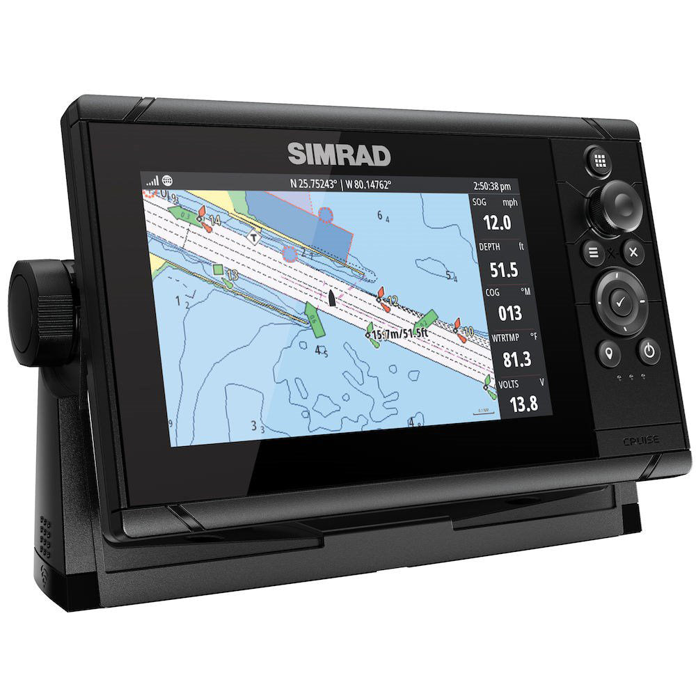 Tri-Water Marine | Simrad Cruise 7 US Coastal w/83/200 Transom Mount Transducer [000-14996-001]