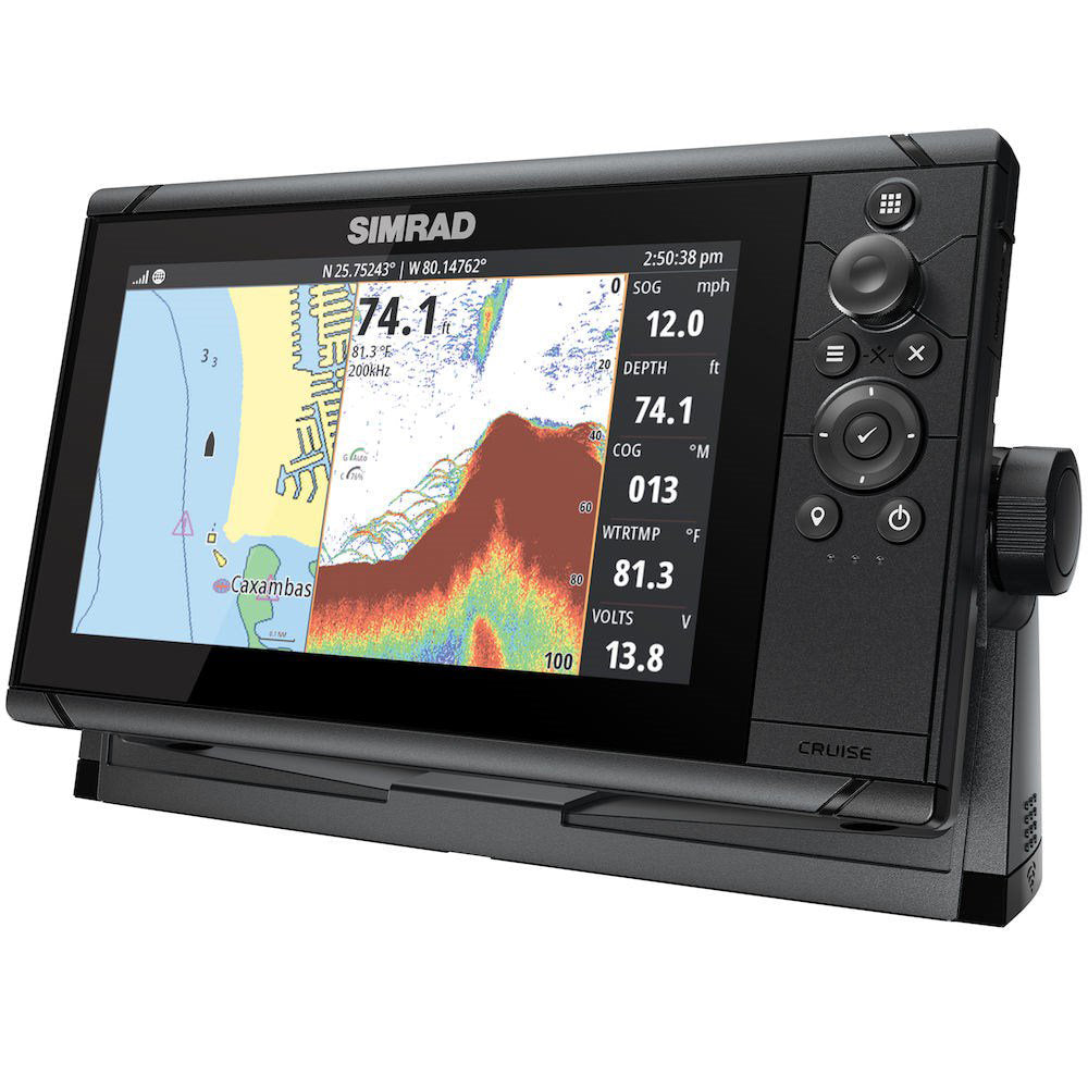 Tri-Water Marine | Simrad Cruise 9 US Coastal w/83/200 Transom Mount Transducer [000-14997-001]