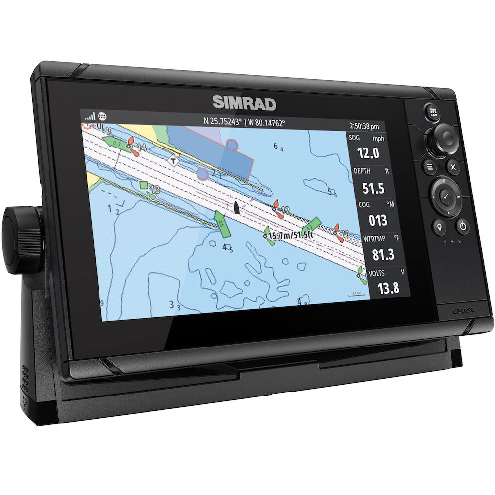 Tri-Water Marine | Simrad Cruise 9 US Coastal w/83/200 Transom Mount Transducer [000-14997-001]