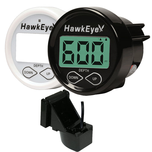 Tri-Water Marine | HawkEye DepthTrax In-Dash Digital Depth Gauge - Transom Mount [DT2B-TM]