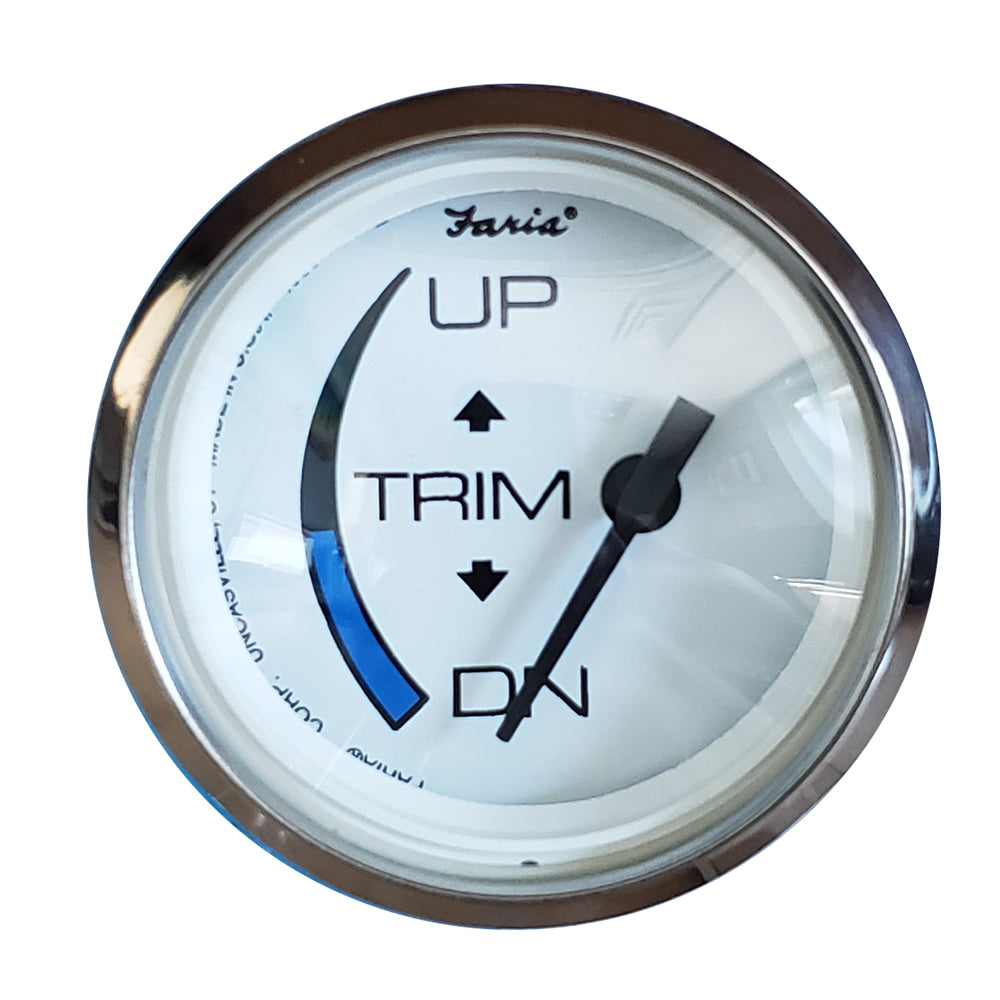 Tri-Water Marine | Faria Chesapeake White SS 2" Trim Gauge f/Honda Engines [13889]