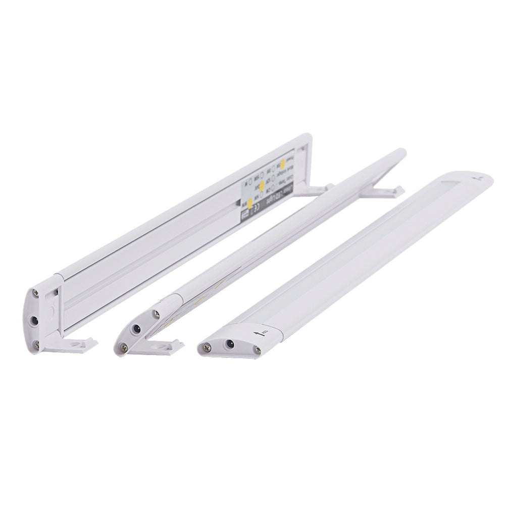 Tri-Water Marine | Lunasea 12" Adjustable Angle LED Light Bar - w/Push Button Switch - 12VDC - Warm White [LLB-32KW-01-M0]