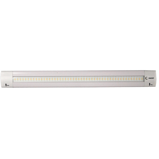 Tri-Water Marine | Lunasea 12" Adjustable Angle LED Light Bar - w/Push Button Switch - 12VDC - Warm White [LLB-32KW-01-M0]