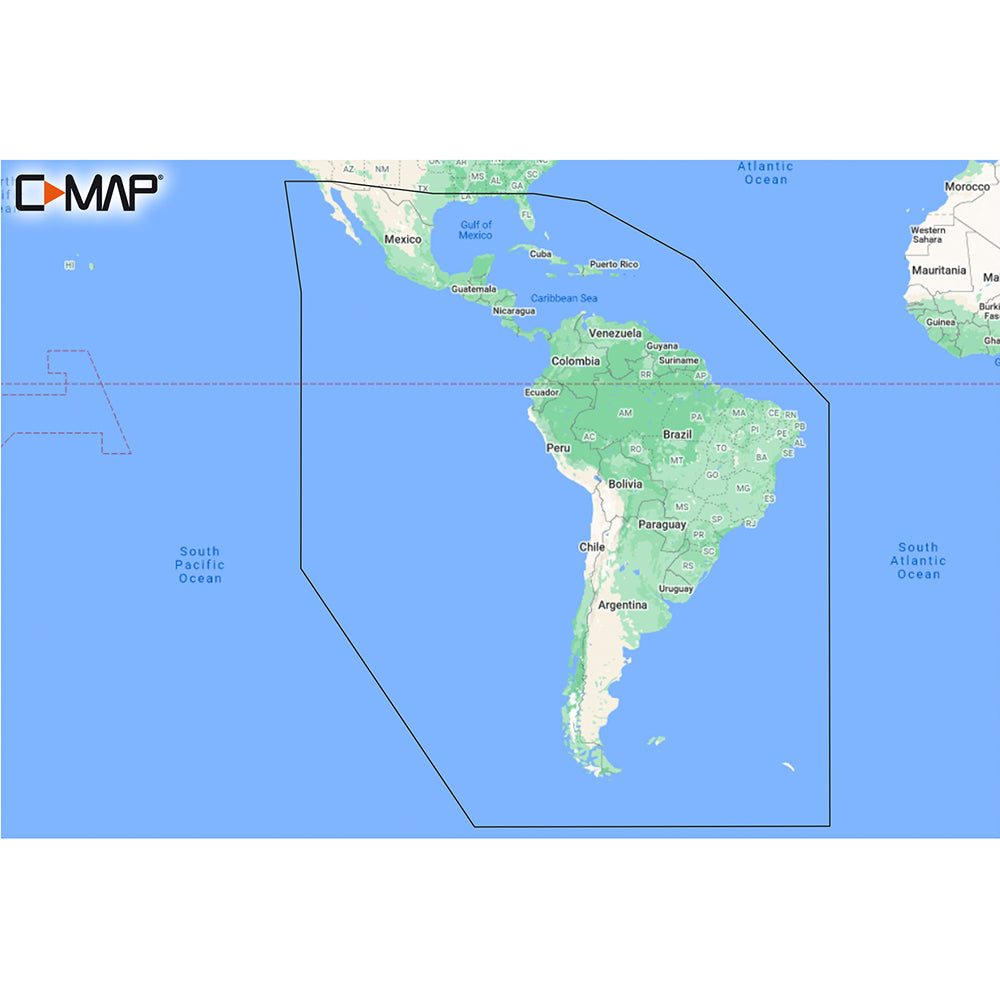 Tri-Water Marine | C-MAP M-SA-Y038-MS Discover South America Caribbean [M-SA-Y038-MS]