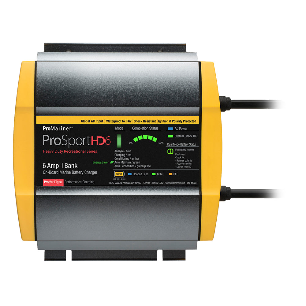 Tri-Water Marine | ProMariner ProSportHD 6 Global Gen 4 - 6 Amp - 1 Bank Battery Charger [44023]