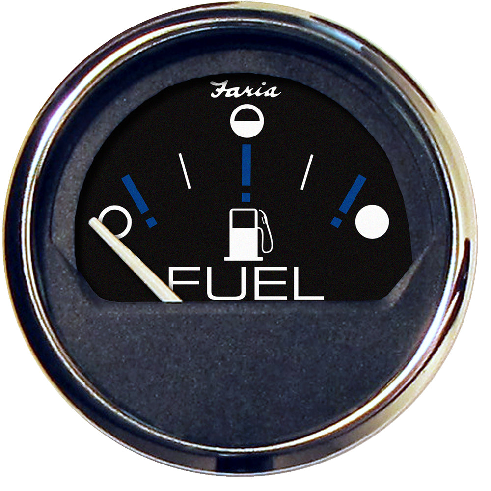 Tri-Water Marine | Faria Chesapeake Black 2" Fuel Level Gauge (Metric) [13721]