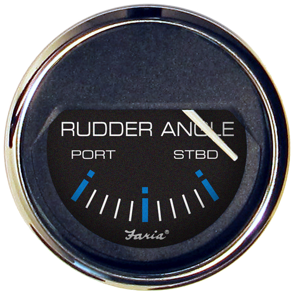 Tri-Water Marine | Faria Chesapeake Black 2" Rudder Angle Indicator Gauge [13725]