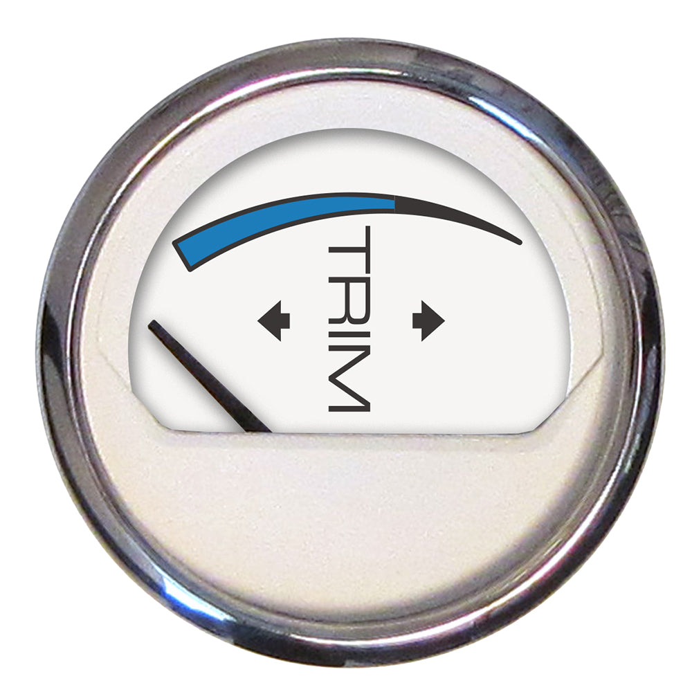 Tri-Water Marine | Faria Chesapeake White SS 2" Trim Gauge (OMC Cobra (93 - 94) Volvo SX - MD Models) [13808]