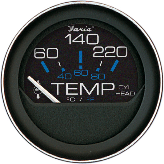 Tri-Water Marine | Faria Coral 2" Cylinder Head Temperature Gauge (60-120 F) w/Sender [13009]