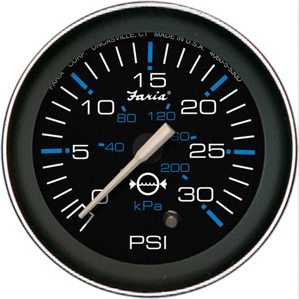 Tri-Water Marine | Faria Coral 2" Water Pressure Gauge (30 PSI) [13003]