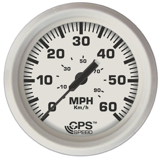 Tri-Water Marine | Faria Dress White 4" GPS Speedometer - 60 MPH [33147]