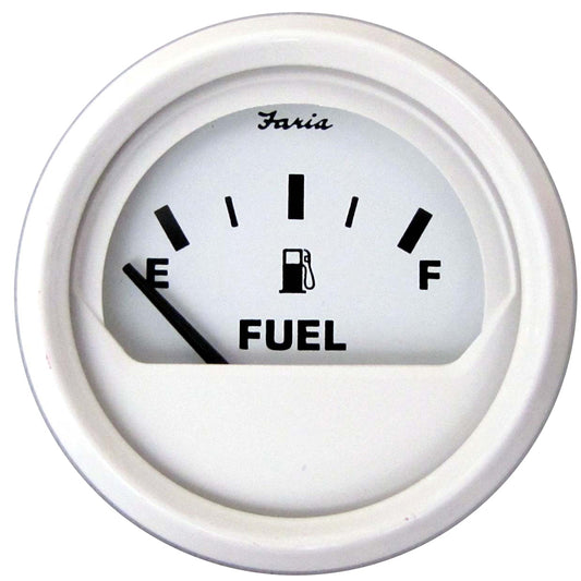 Tri-Water Marine | Faria Dress White 2" Fuel Level Gauge (Metric) [13117]