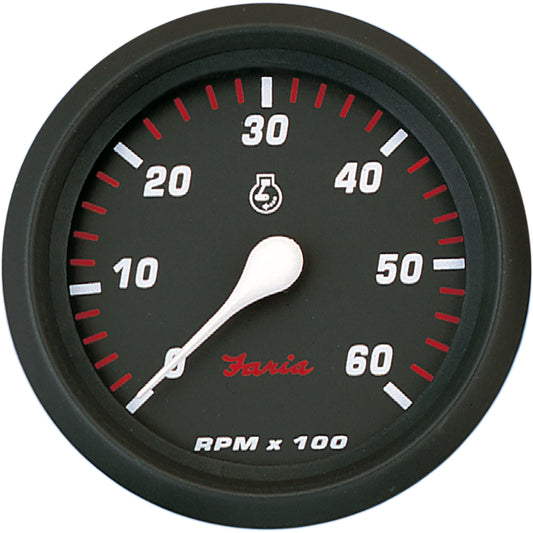 Tri-Water Marine | Faria Professional Red 4" Tachometer - 6,000 RPM [34607]