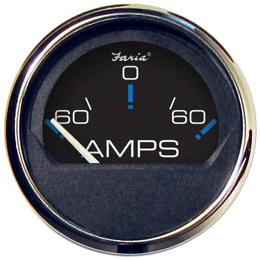 Tri-Water Marine | Faria Chesapeake Black 2" Ammeter Gauge (-60 to +60 AMPS) [13736]