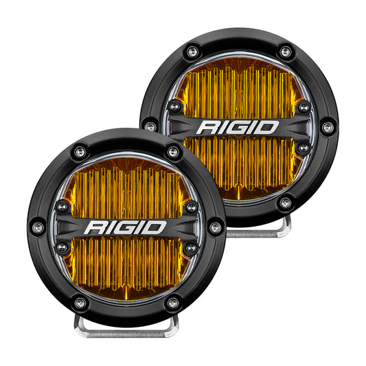 Tri-Water Marine | RIGID Industries 360-Series 4" SAE Fog Light - Yellow Light - Black Housing [36111]