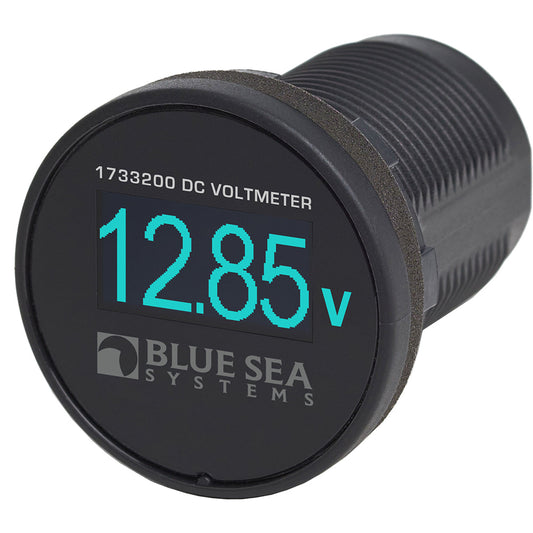 Tri-Water Marine | Blue Sea 1733200 Mini OLED Voltmeter - Blue [1733200]