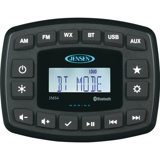 Tri-Water Marine | JENSEN JMS4RTL Stereo w/AM/FM/BT - Single Zone [JMS4RTL]