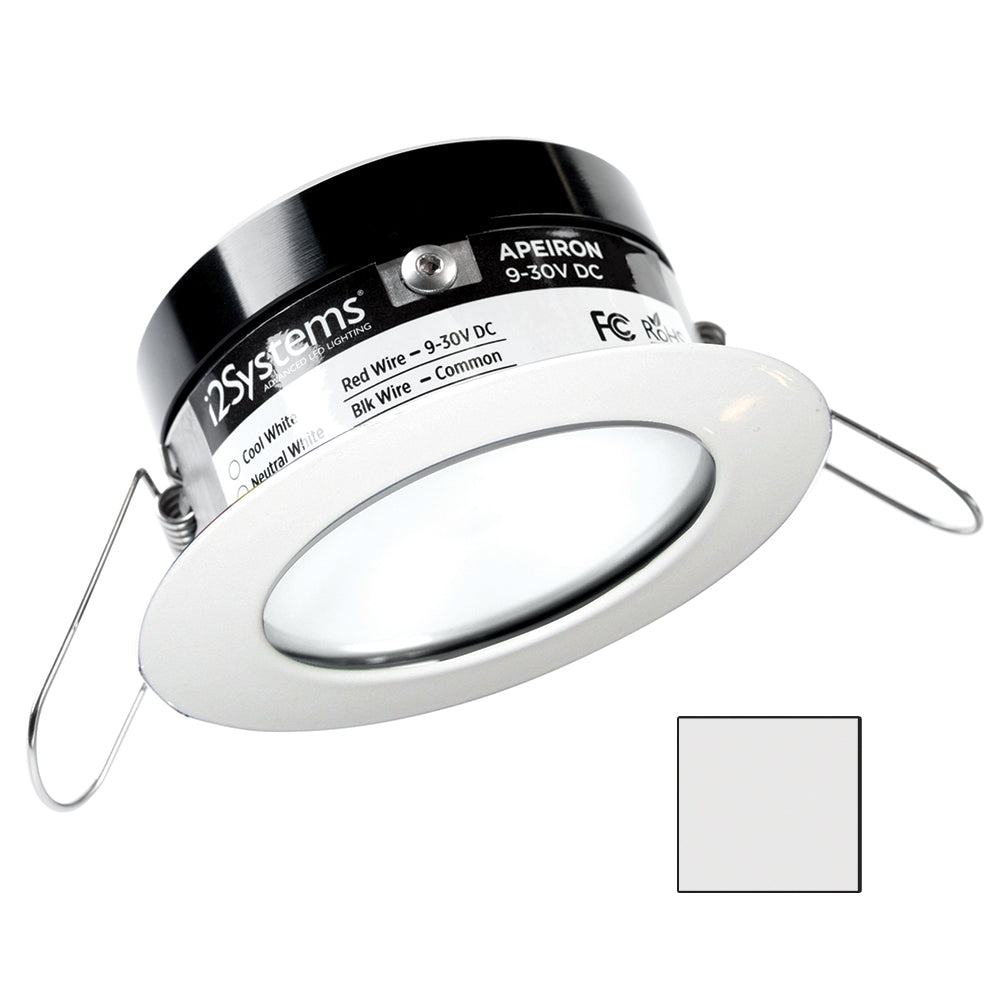 Tri-Water Marine | i2Systems Apeiron PRO A503 - 3W Spring Mount Light - Round - Cool White - White Finish [A503-31AAG]