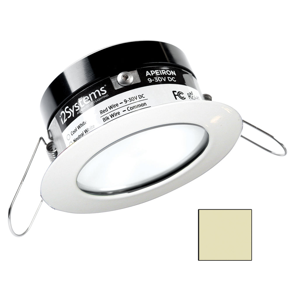 Tri-Water Marine | i2Systems Apeiron PRO A503 - 3W Spring Mount Light - Round - Warm White - White Finish [A503-31CBBR]