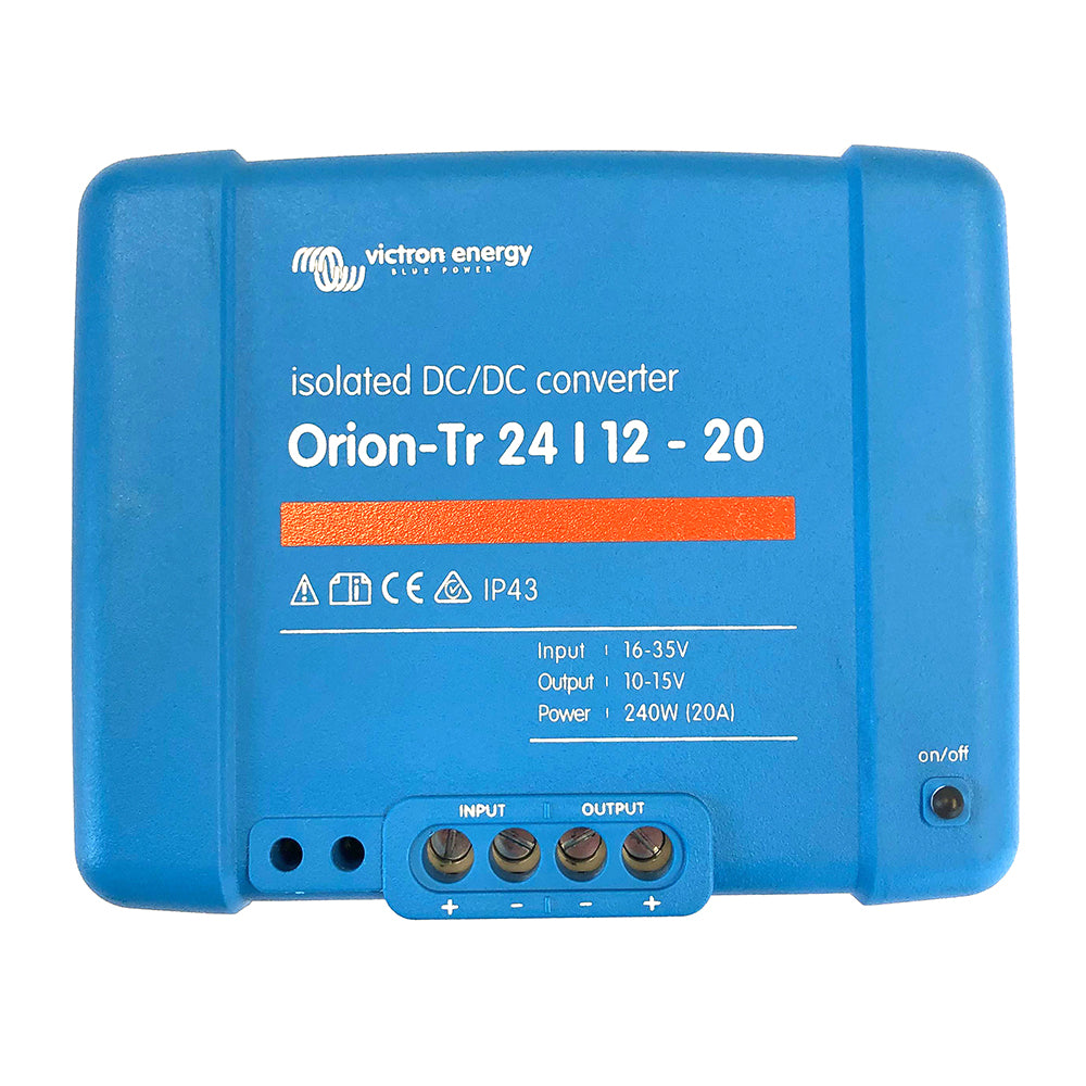 Tri-Water Marine | Victron Orion-TR DC-DC Converter - 24 VDC to 12 VDC - 20AMP Isolated [ORI241224110]