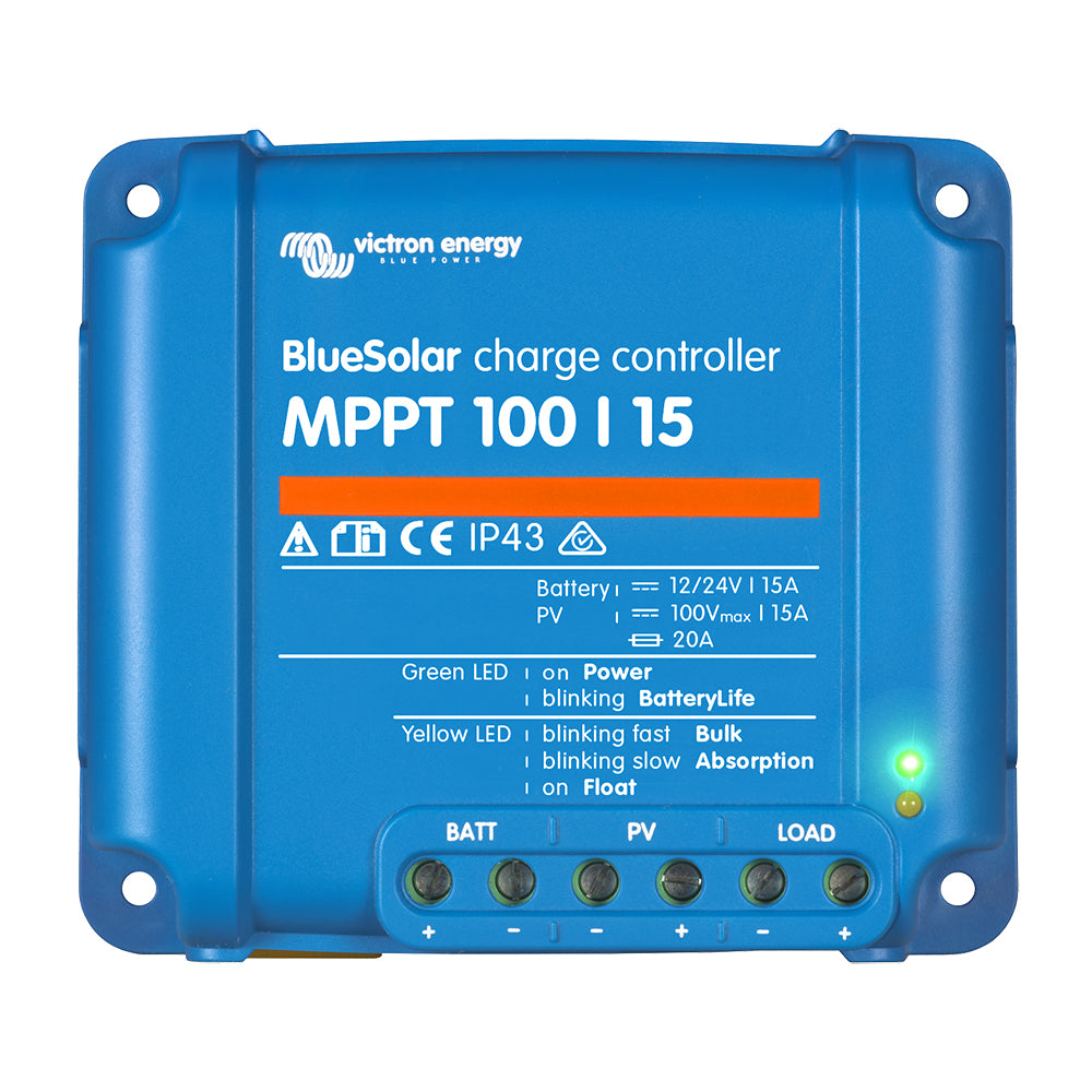 Tri-Water Marine | Victron BlueSolar MPPT Charge Controller - 100V - 15AMP - UL Approved [SCC010015200R]