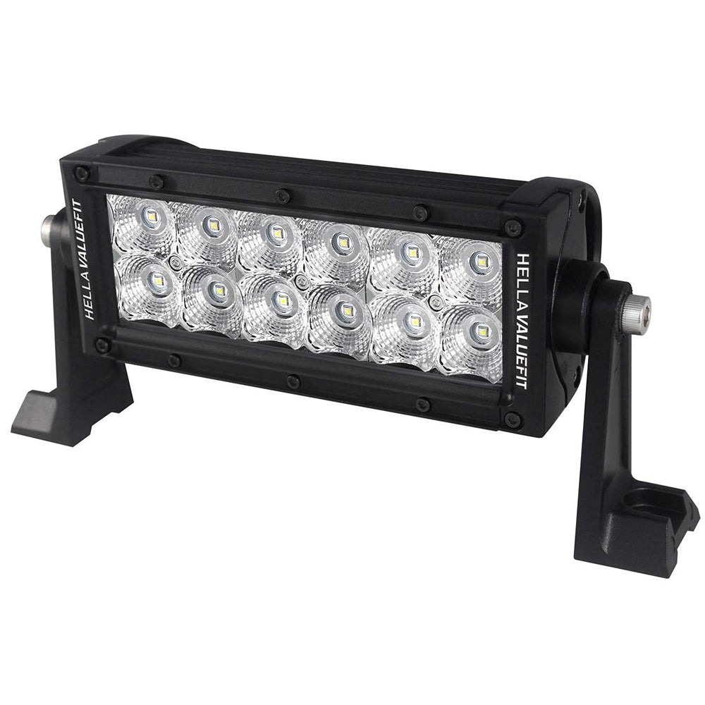 Tri-Water Marine | Hella Marine Value Fit Sport Series 12 LED Flood Light Bar - 8" - Black [357208001]