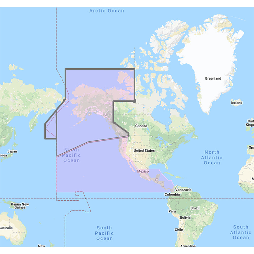 Tri-Water Marine | Furuno US Canada Pacific Coast, Hawaii, Alaska, Mexico to Panama - C-MAP Mega Wide Chart [MM3-VNA-035]