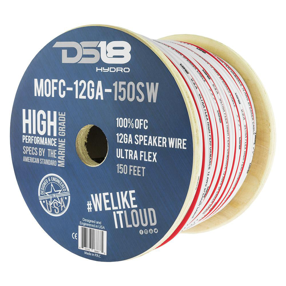 Tri-Water Marine | DS18 HYDRO Marine Grade OFC Speaker Wire 12 GA - 150 Roll [MOFC12GA150SW]