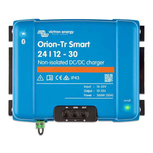 Tri-Water Marine | Victron Orion-TR Smart 24/12-30 30A (360W) Non-Isolated DC-DC Charger or Power Supply [ORI241236140]