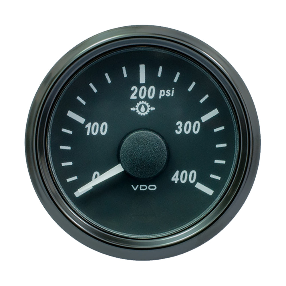 Tri-Water Marine | VDO SingleViu 52mm (2-1/16") Oil Pressure Gauge - 400 PSI - 0-180 Ohm [A2C3833500030]