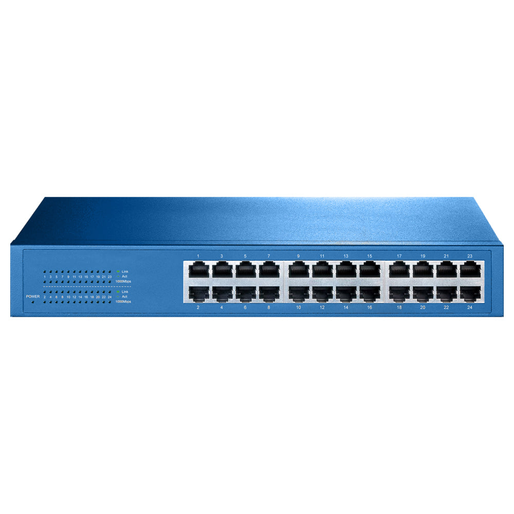 Tri-Water Marine | Aigean 24-Port Network Switch - Desk or Rack Mountable - 100-240VAC - 50/60Hz [NS-24]