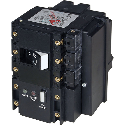 Tri-Water Marine | Blue Sea C-Series ELCI Main Circuit Breaker - 120/240V AC 50A [3104]