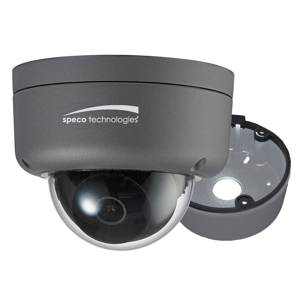 Tri-Water Marine | Speco 2MP Ultra Intensifier HD-TVI Dome Camera 3.6mm Lens - Dark Grey Housing w/Included Junction Box [HID8]