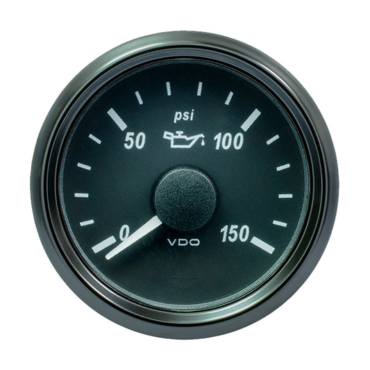 Tri-Water Marine | VDO SingleViu 52mm (2-1/16") Oil Pressure Gauge - 150 PSI - 0-180 Ohm [A2C3833300030]