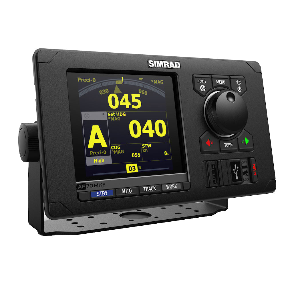 Tri-Water Marine | Simrad AP70 MK2 Autopilot IMO Pack f/Solenoid - Includes AP70 MK2 Control Head, AC80S Course Computer RF45x Feedback [000-15040-001]