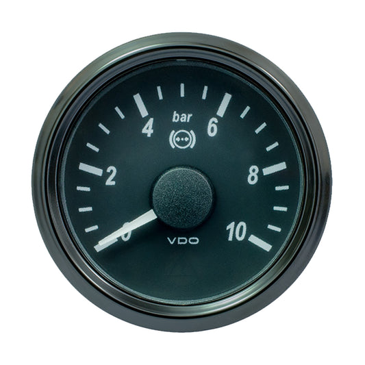 Tri-Water Marine | VDO SingleViu 52mm (2-1/16") Brake Pressure Gauge - 15 Bar - 0-180 Ohm [A2C3833450030]