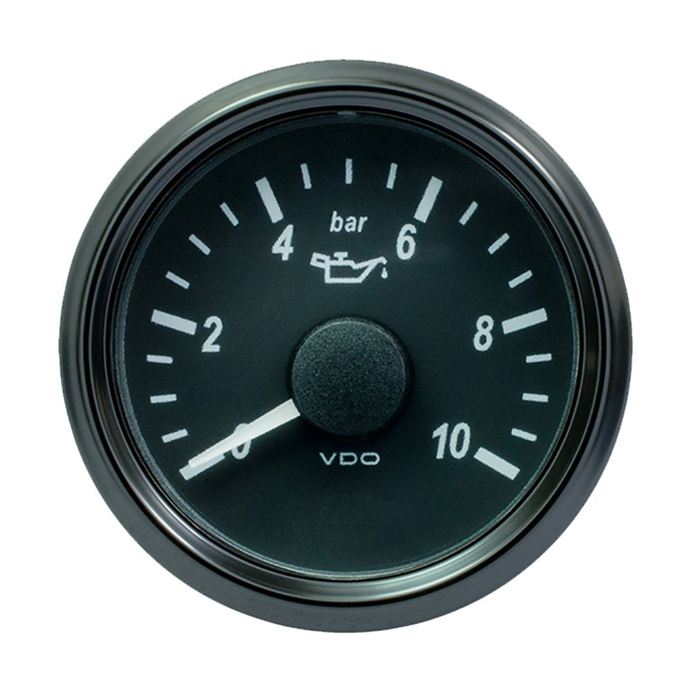 Tri-Water Marine | VDO SingleViu 52mm (2-1/16") Oil Pressure Gauge - 10 Bar - 0-180 Ohm [A2C3833170030]