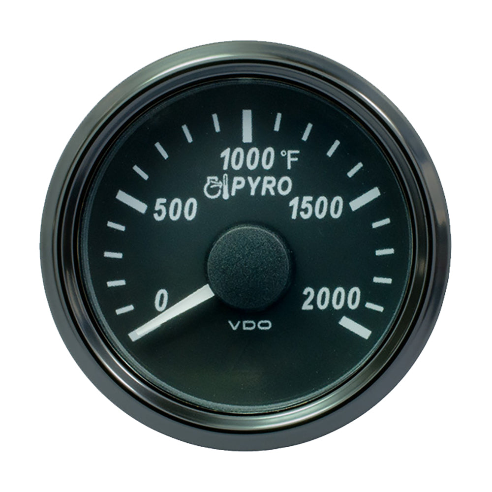 Tri-Water Marine | VDO SingleViu 52mm (2-1/16") Exhaust Gas Temp. Gauge - 2000F [A2C3833040030]