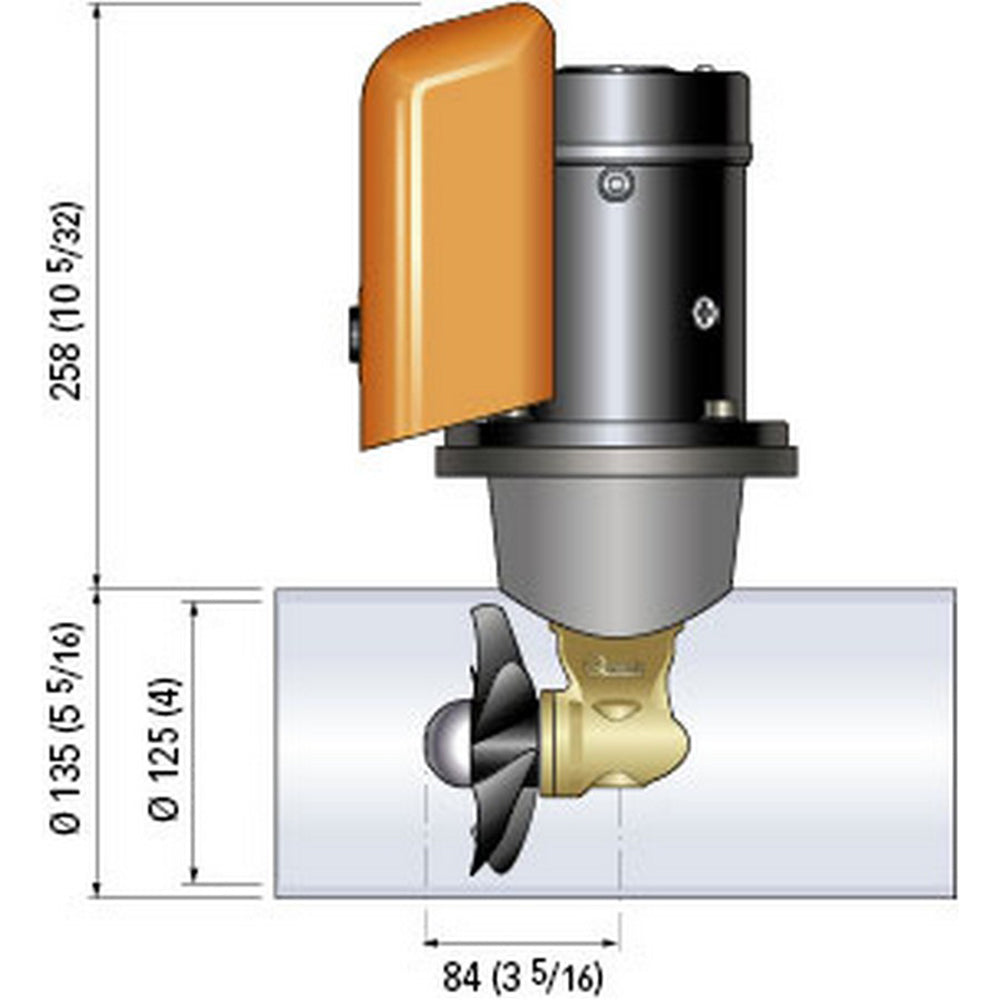 Tri-Water Marine | Quick Bow Thruster BTQ 125-30 30KGF - 12V - D125 - 1.5kW [FGBT12530120T00]