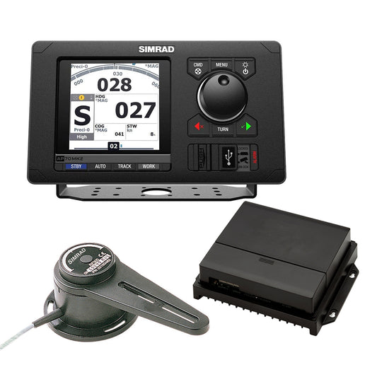 Tri-Water Marine | Simrad AP70 MK2 Autopilot Basic Pack- Includes AP70 MK2 Control Head, AC70 Course Computer RF300 Feedback [000-15039-001]