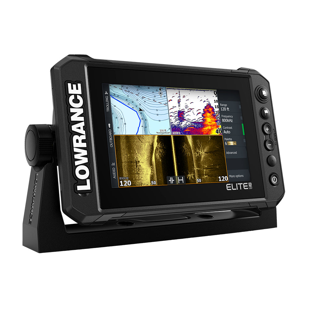 Tri-Water Marine | Lowrance Elite FS 7 Chartplotter/Fishfinder w/Active Imaging 3-in-1 Transom Mount Transducer [000-15688-001]