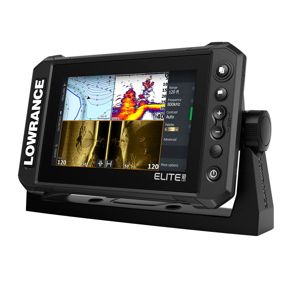 Tri-Water Marine | Lowrance Elite FS 7 Chartplotter/Fishfinder w/Active Imaging 3-in-1 Transom Mount Transducer [000-15688-001]