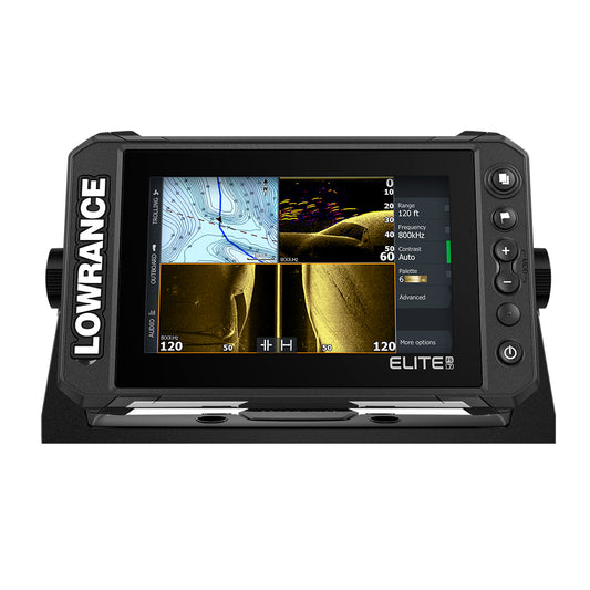 Tri-Water Marine | Lowrance Elite FS 7 Chartplotter/Fishfinder w/Active Imaging 3-in-1 Transom Mount Transducer [000-15688-001]