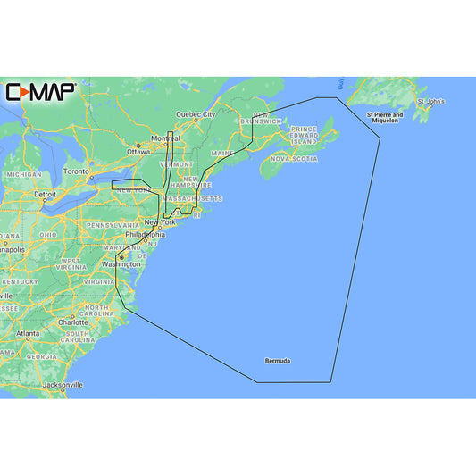 Tri-Water Marine | C-MAP M-NA-Y202-MS Nova Scotia to Chesapeake Bay REVEAL Coastal Chart [M-NA-Y202-MS]